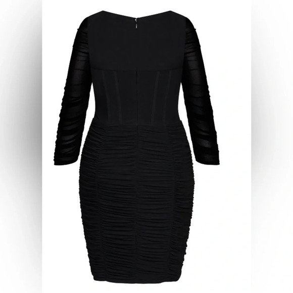 City Chic Sexy Bustier Black dress size XL/22 - Picture 9 of 16